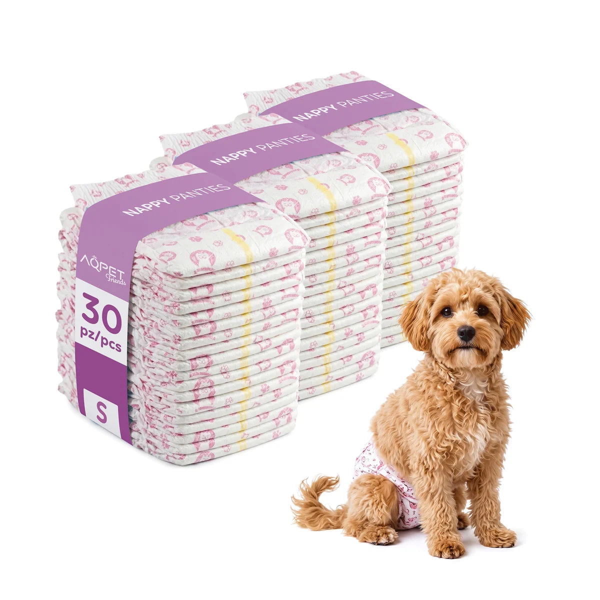 AQPET - Slips Pannolini Nappy Fascia Femm SMALL 30 pz