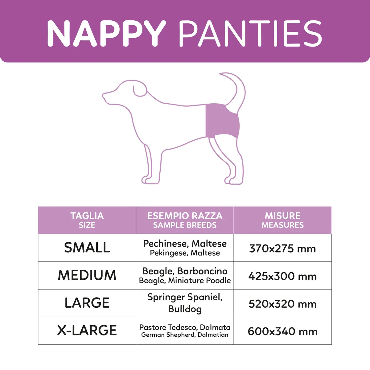 AQPET - Slips Pannolini Nappy Fascia Femm SMALL 30 pz