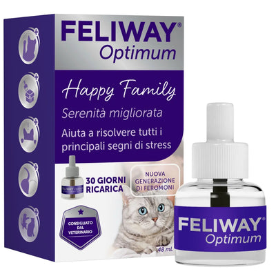 Ceva - Feliway Optimum Ricarica 48 Ml IT/PL 1 Mese Per Gatti