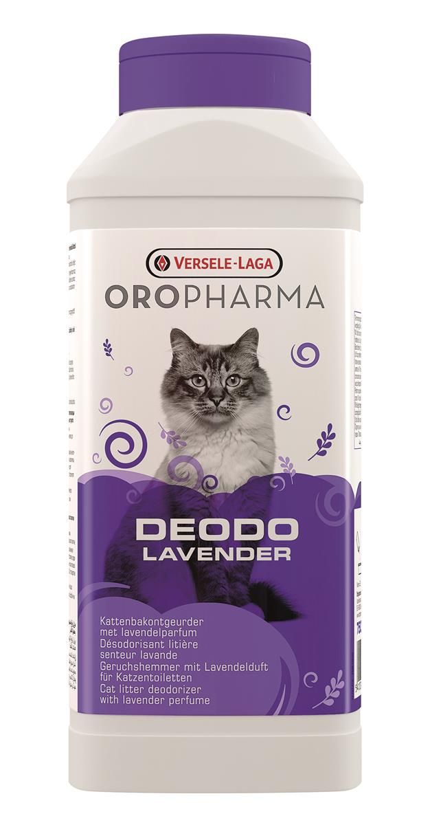 VERSELE-LAGA - Oropharma Deodo Lavanda- Deodorante per lettiera per gatti - Neutralizza gli odori - Profumo di fiori - 750g