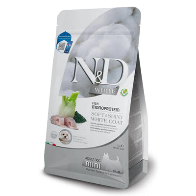 Farmina - N&D Per Cani  White Spirulina Adult Mini Spigola 2 Kg