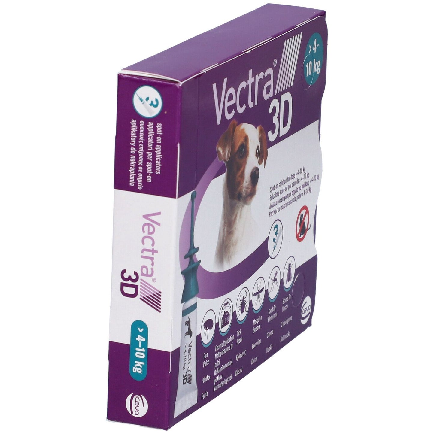 Ceva - Vectra 3D Per Cani 3 Pipette 4-10 Kg
