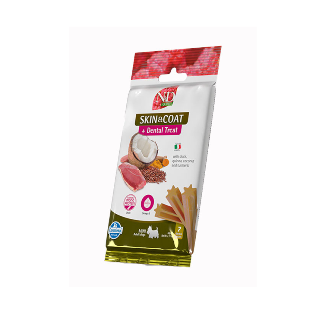 Farmina - N&D Per Cani  Quinoa Treats Skin & Coat Duck Mini 60 Gr