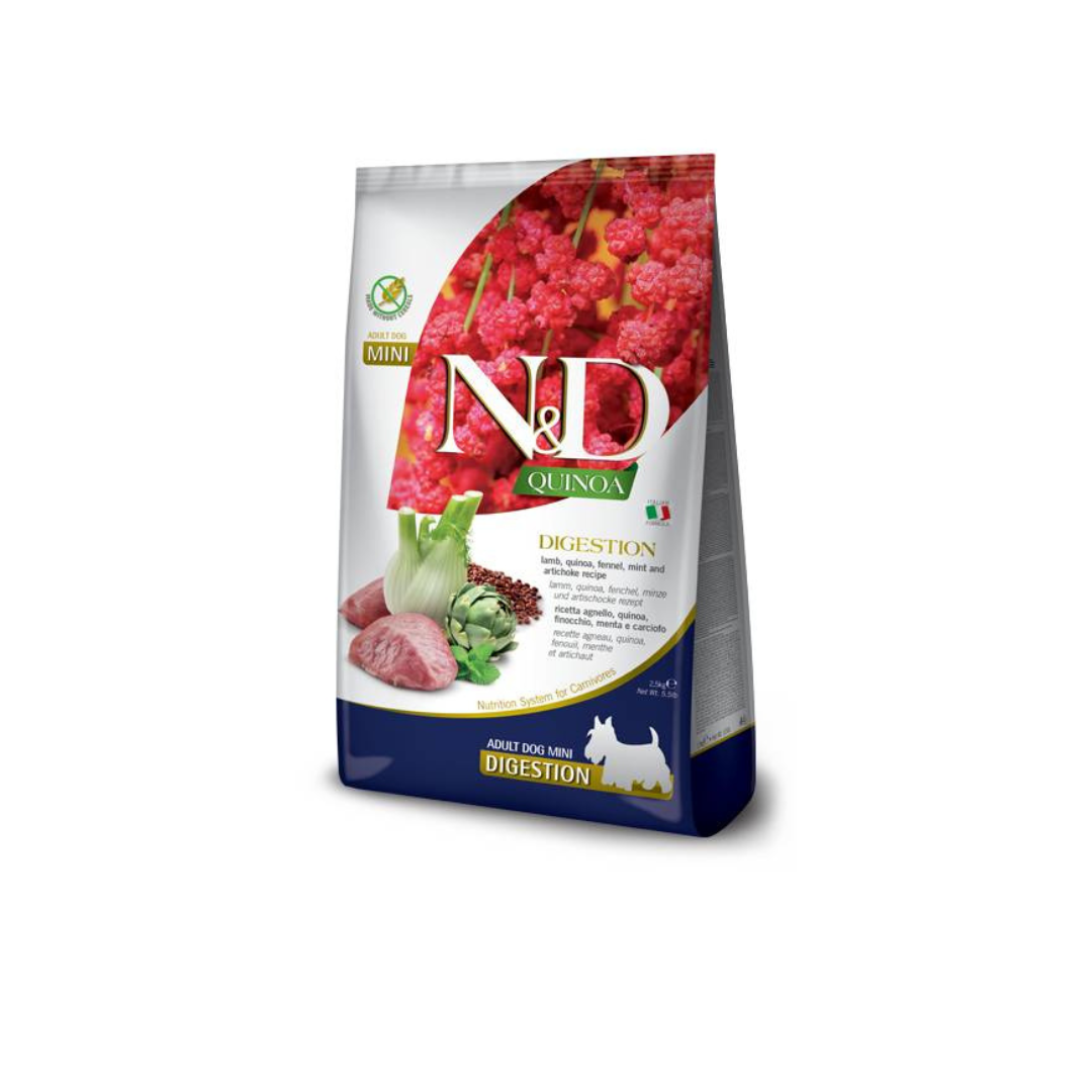 Farmina - N&D Quinoa Per Cani Digestion Adult Agnello 2,5 Kg