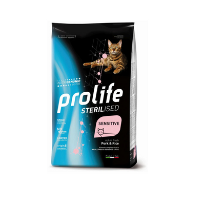 PROLIFE - Per Gatti Sterilised Sensitive Maiale & Riso 1.5 Kg