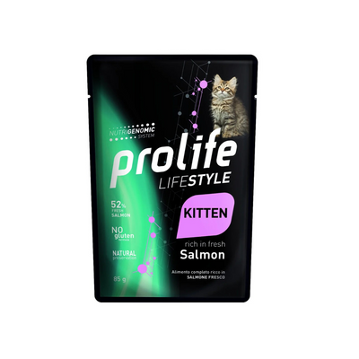 Prolife - Per Gatti Life Style Kitten Salmone Busta 85 Gr