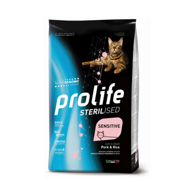 PROLIFE - Per Gatti Sterilised Sensitive Maiale & Riso 7 Kg