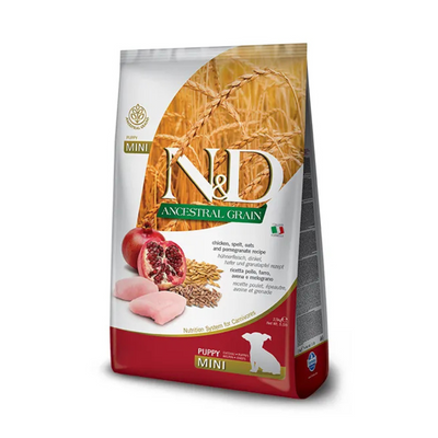 Farmina - N&D Per Cani  Ancestral Puppy Pollo & Melograno Mini 7 Kg