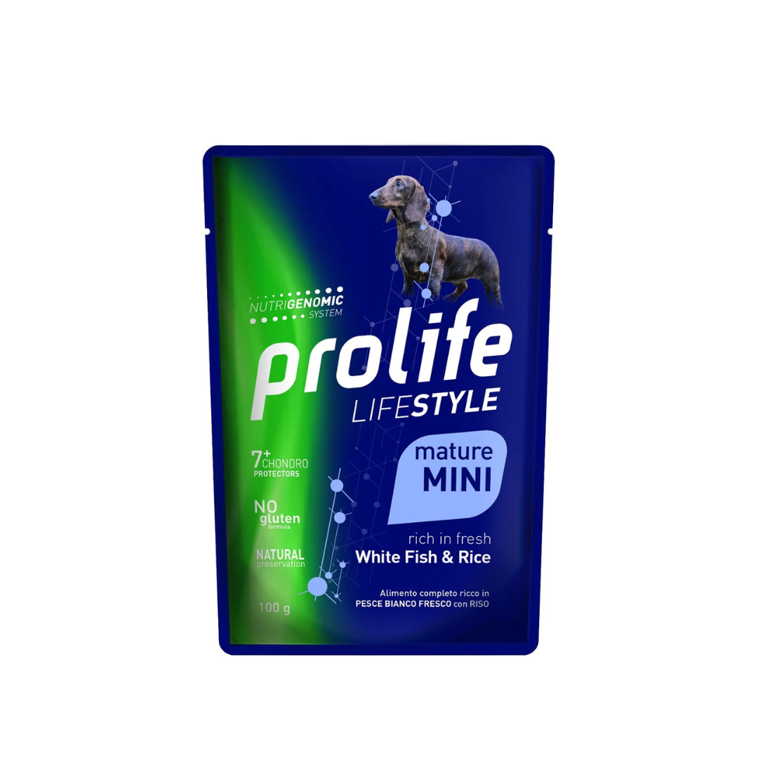 Prolife - Per Cani W Busta LS MAT.Pesce Bianco 100 Gr