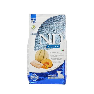 Farmina - N&D Ocean Per Cani Merluzzo, Zucca, Cantalupo Puppy Mini 2,5 Kg