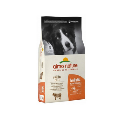 Almo Nature - HOLISTIC 12 Kg Medium Adult con Manzo e Riso Per Cani