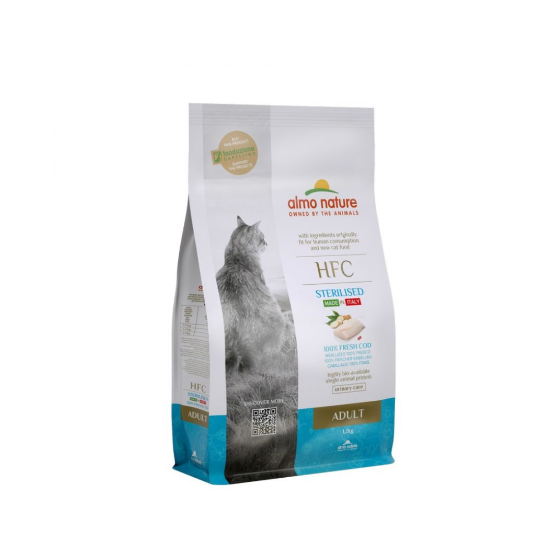 Almo Nature - Holistic Per Gatti Adult Sterilizzato Merluzzo 1,2 Kg