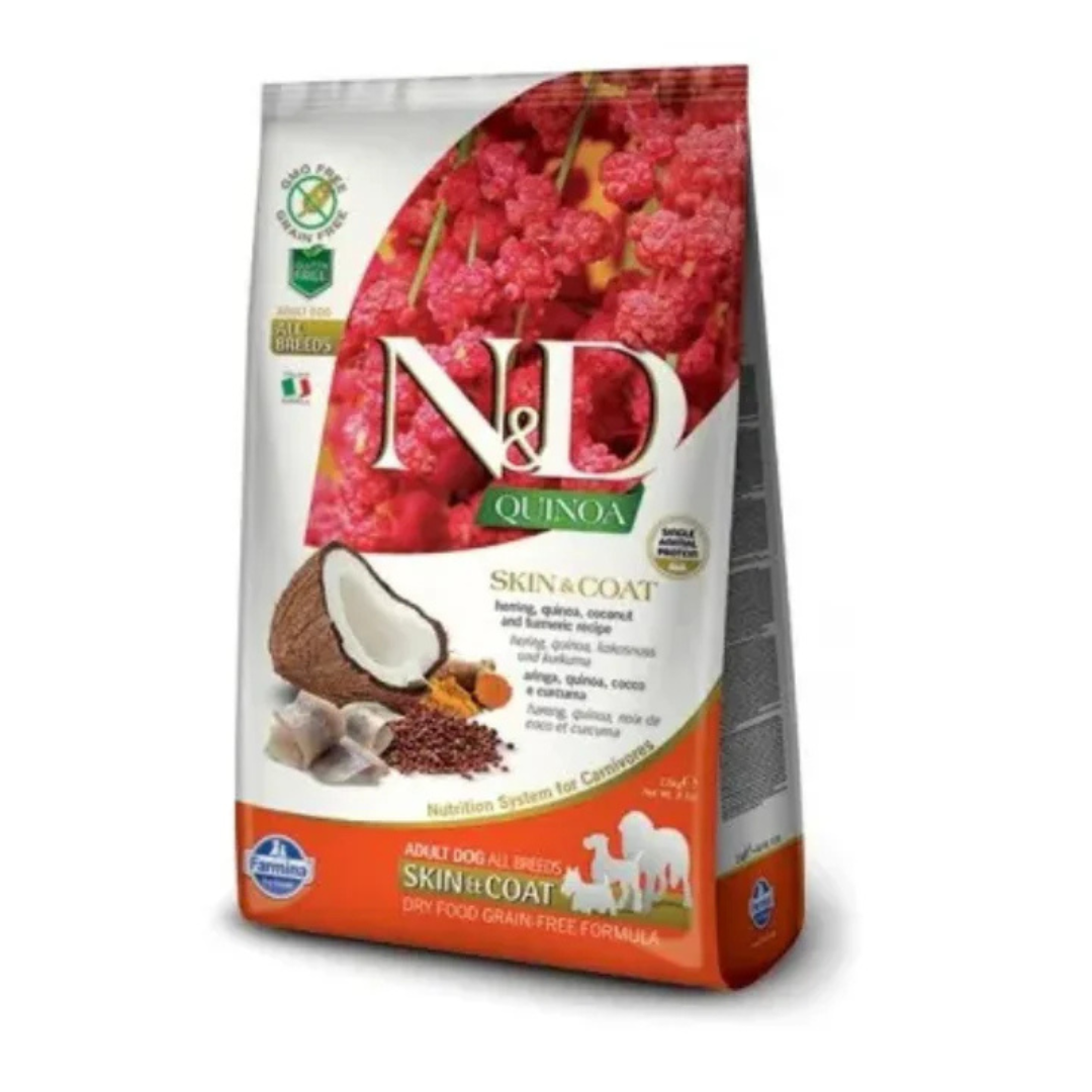 Farmina - N&D Quinoa Per Cani Skin & Coat Adult Aringa 2,5 Kg