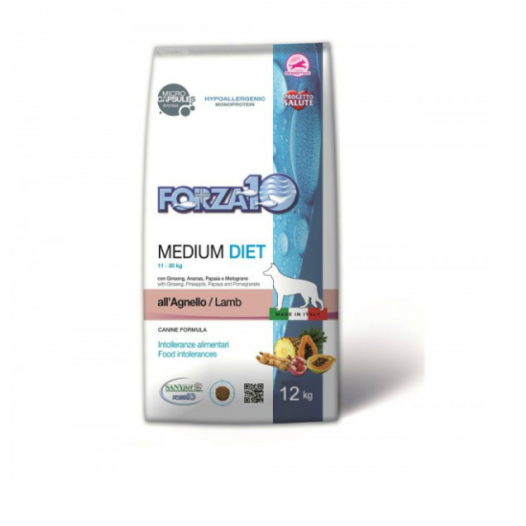 Forza 10 - Per Cani Medium Diet Agnello 12 Kg