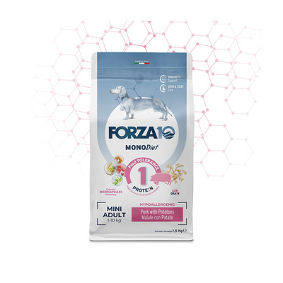 Forza 10 - Per Cani Mini Diet Low Gr Maiale e Patate 1,5 Kg