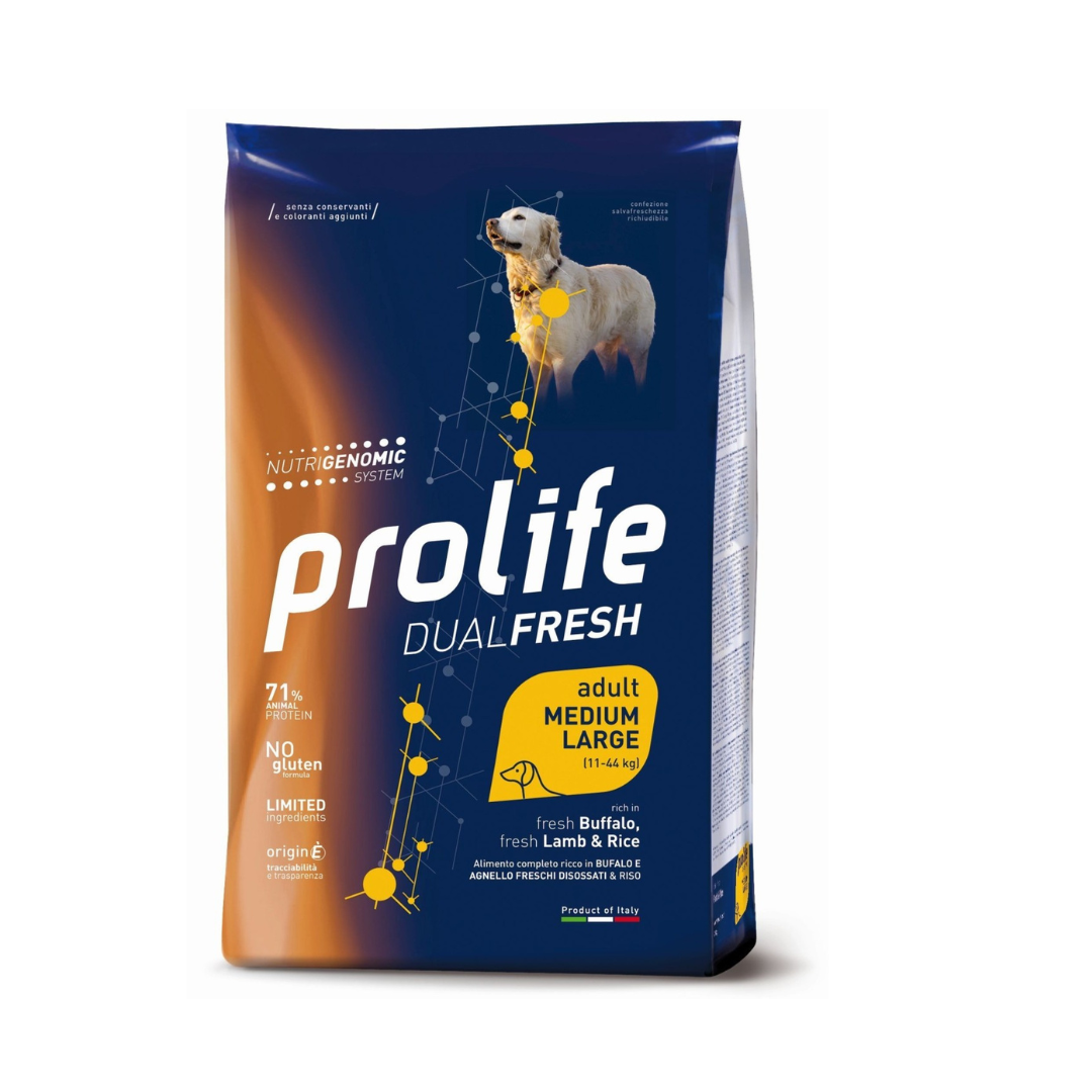 Prolife - Per Cani DF Lamb/Buffaelo & Rice M/L 2.5 Kg