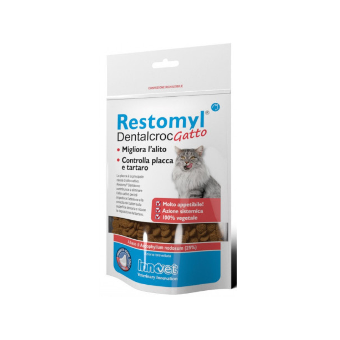 Innovet -Per Cani Restomyl« Dentalcroc Gatto Busta 60 Gr