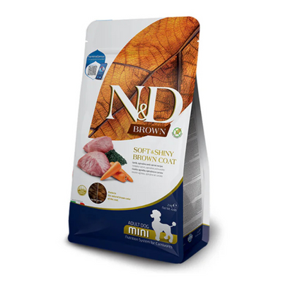 Farmina - N&D Per Cani  Brown Spirulina Adult Mini Patate Fen 2 Kg