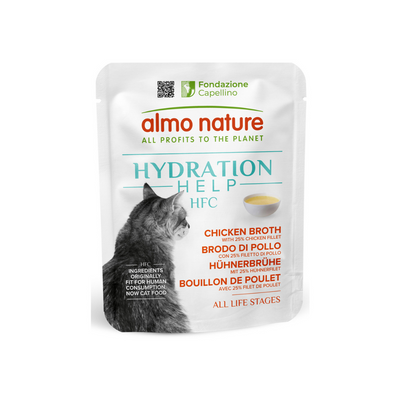 Almo Nature - HFC Hydration Help Per Gatti Brodo filetti pollo 50 Gr