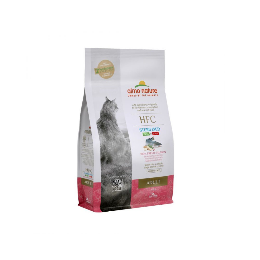 Almo Nature - Holistic Per Gatti Adult Sterilizzato Salmone 1,2 Kg