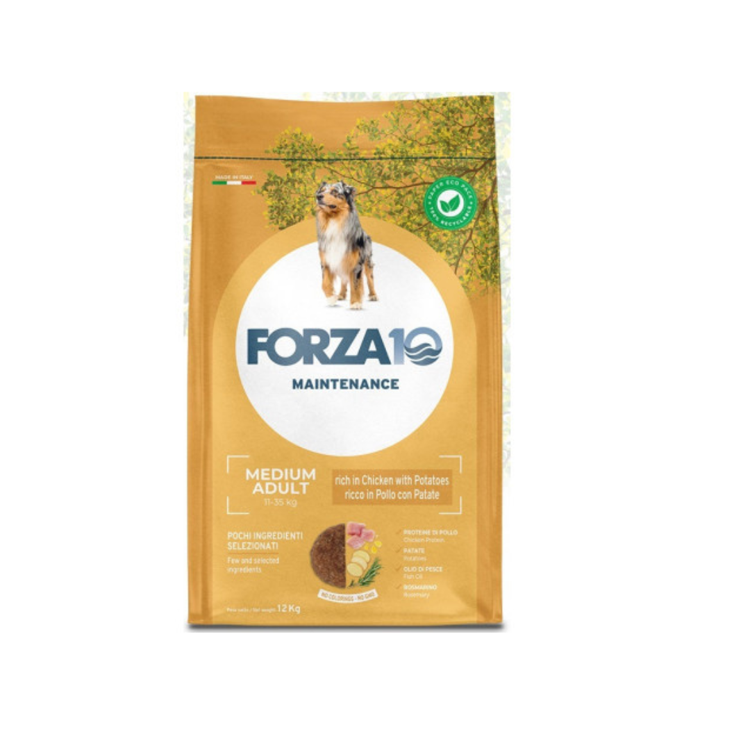 Forza 10 - Mant Per Cani  Med Adult Pol/Pat 12 Kg