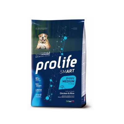 Prolife - Per Cani Smart Puppy Medium Pollo & Riso 10 Kg