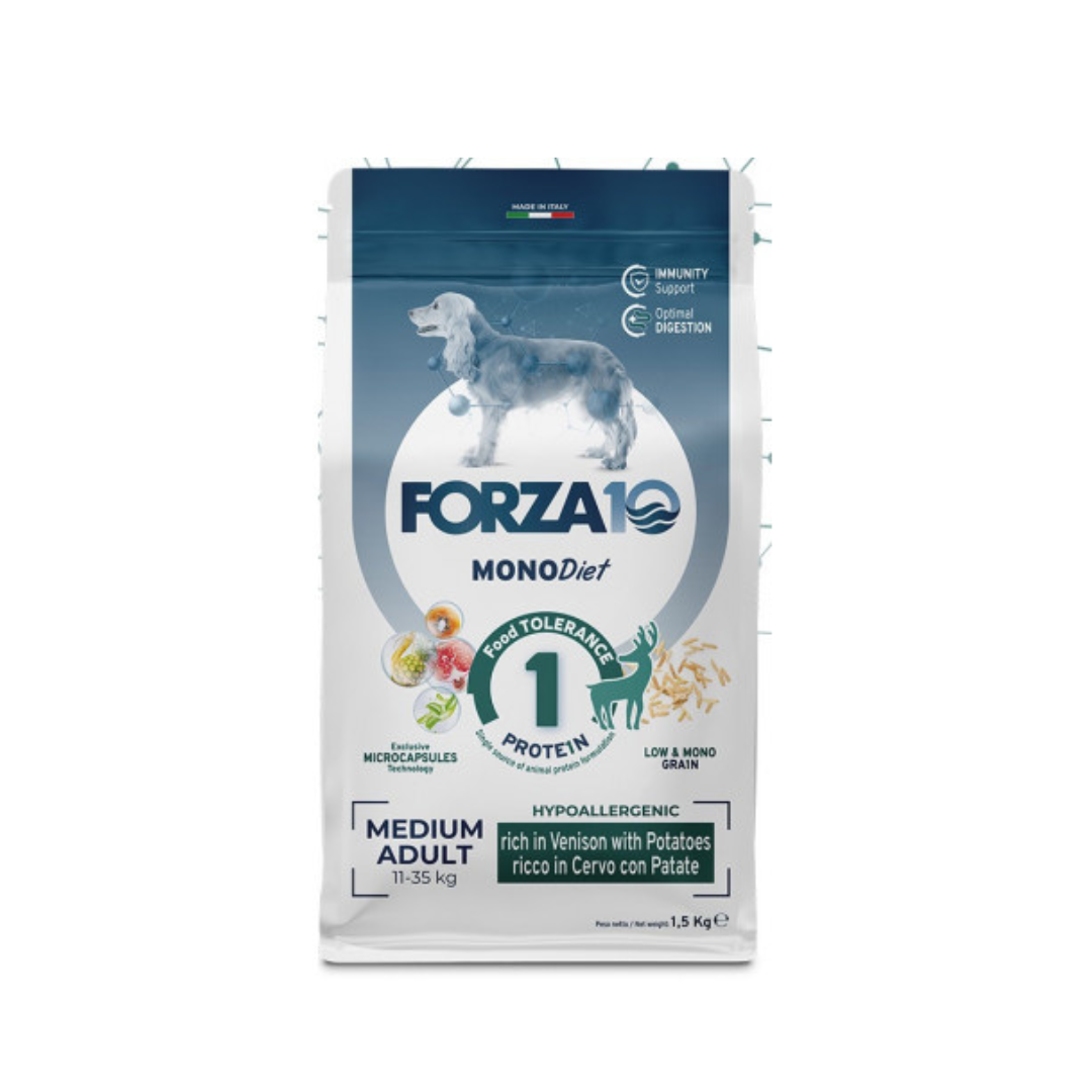 Forza 10 - Per Cani  Medium Diet Cervo e Patate 12 Kg