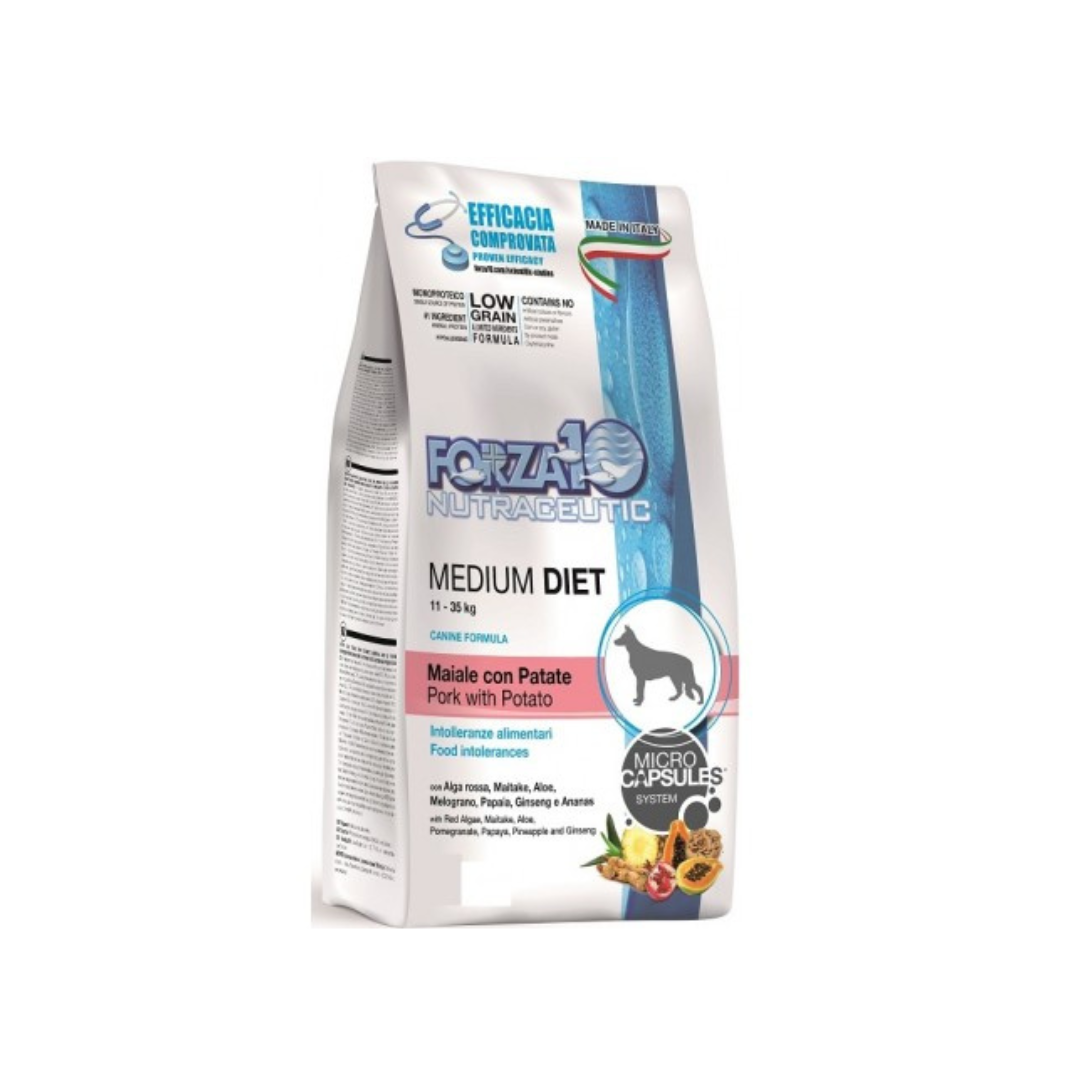 Forza 10 - Per Cani  Medium Diet Low Grain Maiale con Patate
