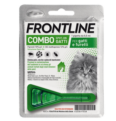 Frontline - Combo Per Gatti e Furetti soluzione spot-on Pipetta da 0,5 ml