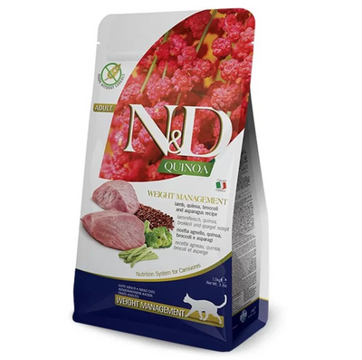 Farmina - N&D Quinoa Per Gatti Adult Weiht Managament Agnello 5 Kg