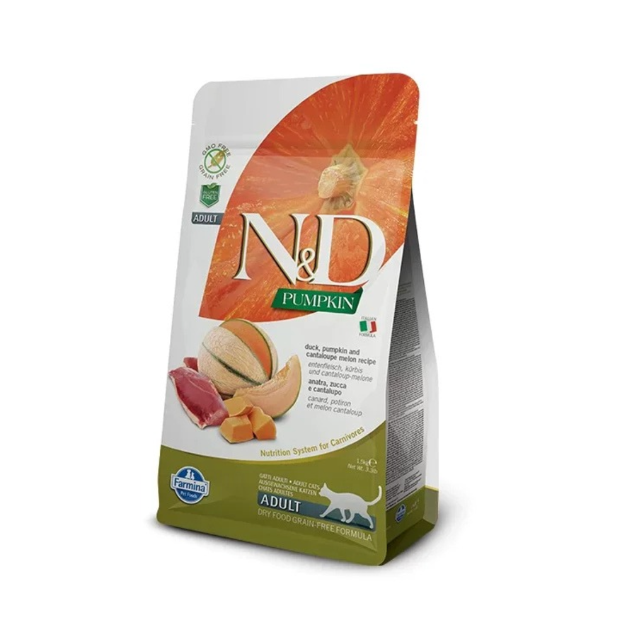 Farmina - N&D Pumpkin Per Gatti Adult Anatra & Cantalupo 1,5 Kg