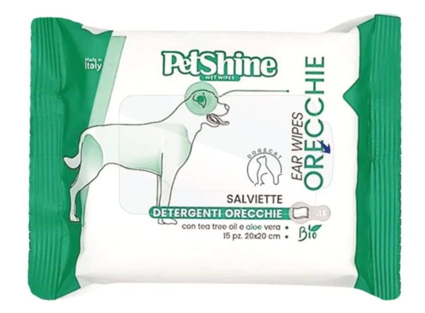 PETSHINE - Salviette DOGS & CATS EARS 5 confezioni