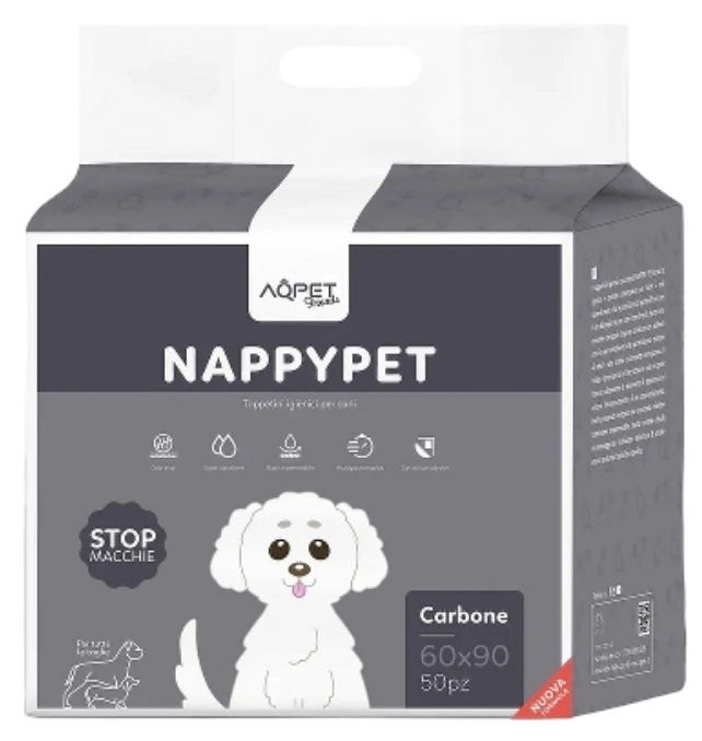 AQPET - Tappetini Nappy Pet Carbone 60x90 50pz