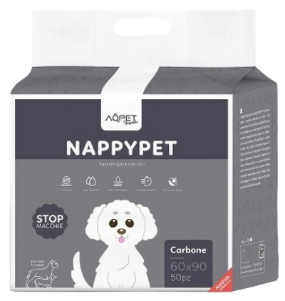 AQPET - Tappetini Nappy Pet Carbone 60x90 50pz