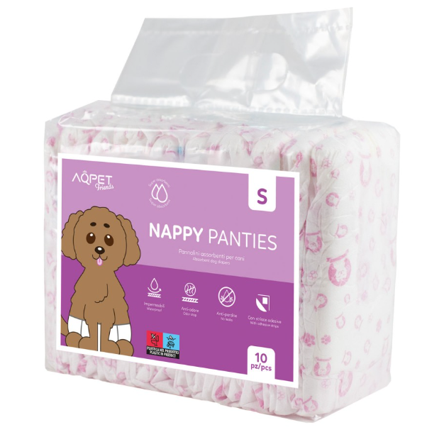 AQPET - Slips Pannolini Nappy Fascia Femm SMALL 10pz