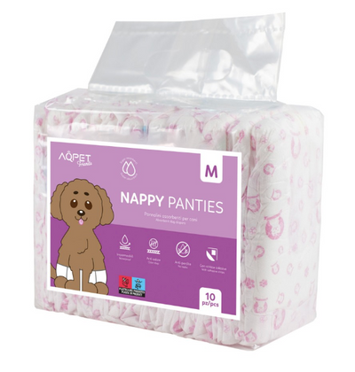 AQPET - Slips Pannolini Nappy Fascia Femm MEDIUM 10pz