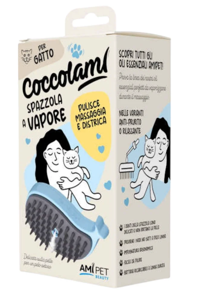 SPAZZOLA VAPORE GATTO - AMIPET
