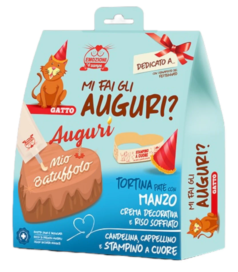 FACCIAMO FESTA KIT COMPLETO GATTO MANZO 100GR
