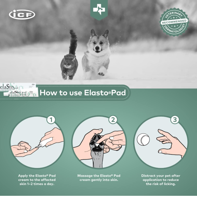 Elastopad Pomata 75g  Crema per cani e gatti con filtro solare indicata per il recupero dell'elasticita' cutanea