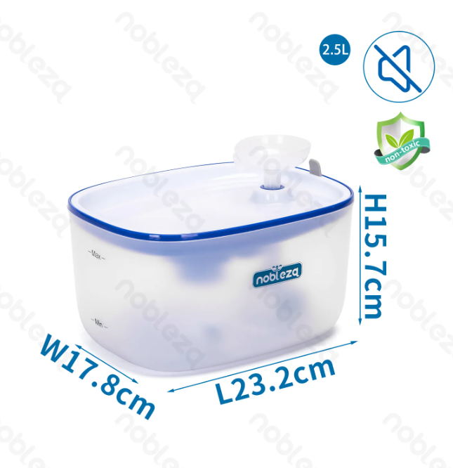 Fontanella Blu&Trasparente L23.2xW17.8xH15.7cm