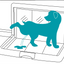 AqpetFriends BauBox Toilette Pieghevole 86x62 cm