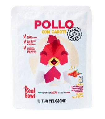 REAL BOWL Busta singola Pollo senza cereali 400gr