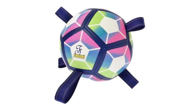 Football CALCIOBALL L DIAM. 18,5CM Palla Resistente con Maniglie Facili da Afferrare e Inserti Catarifrangenti
