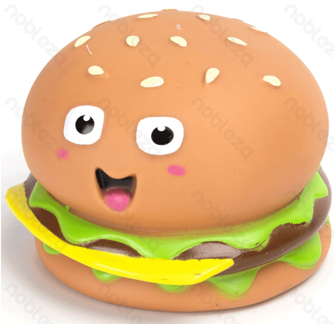 Gioco in vinile a forma di hamburger