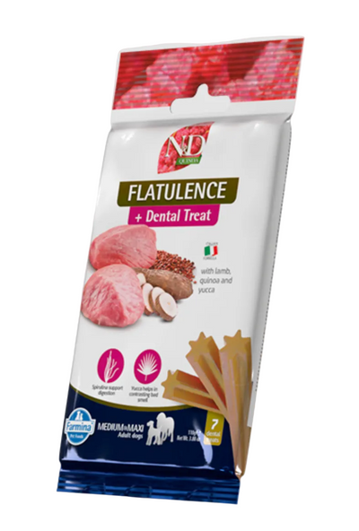 Farmina N&D Quinoa Dental Treat Flatulence - Snack per Cani Adulti Medium/Maxi (100g)