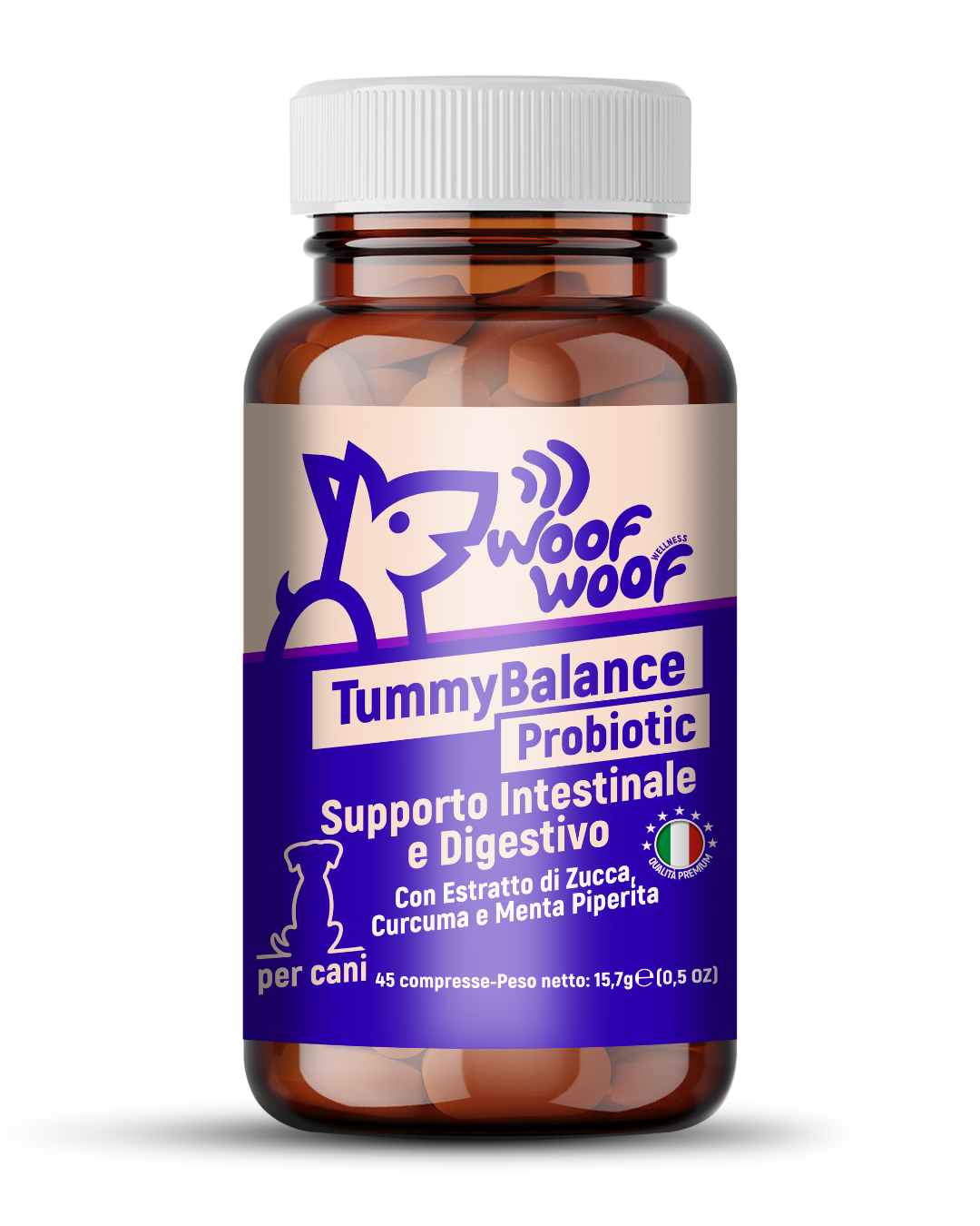 WOOF WOOF TUMMYBALANCE PROBIOTIC 45CPS