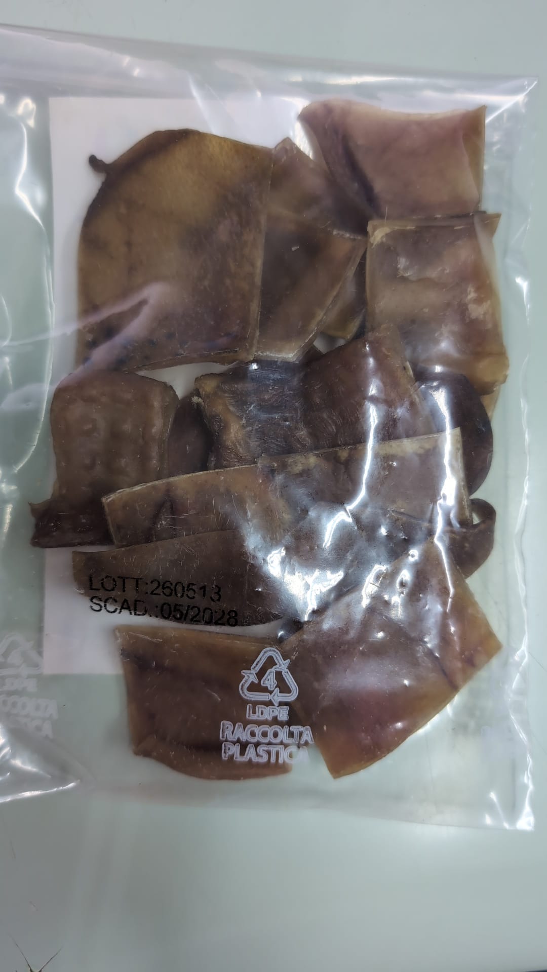 CHIPS DI ORECCHIE DI MAIALE GR.80