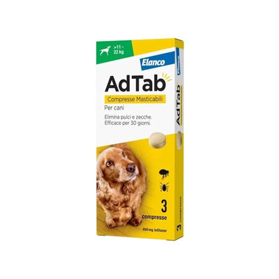 Ad-Tab - 450 Mg Verde 3 Compresse 11-22 Kg Masticabili Per Cani SOP