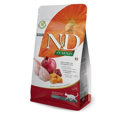 Farmina - N&D Pumpkin Per Gatti  Adult Quaglia & Melograno 5 Kg