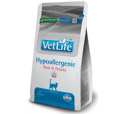 Farmina - Vet Life Nat Per Gatti Hypoallergenic Maiale & Patate Adult 1,5 Kg